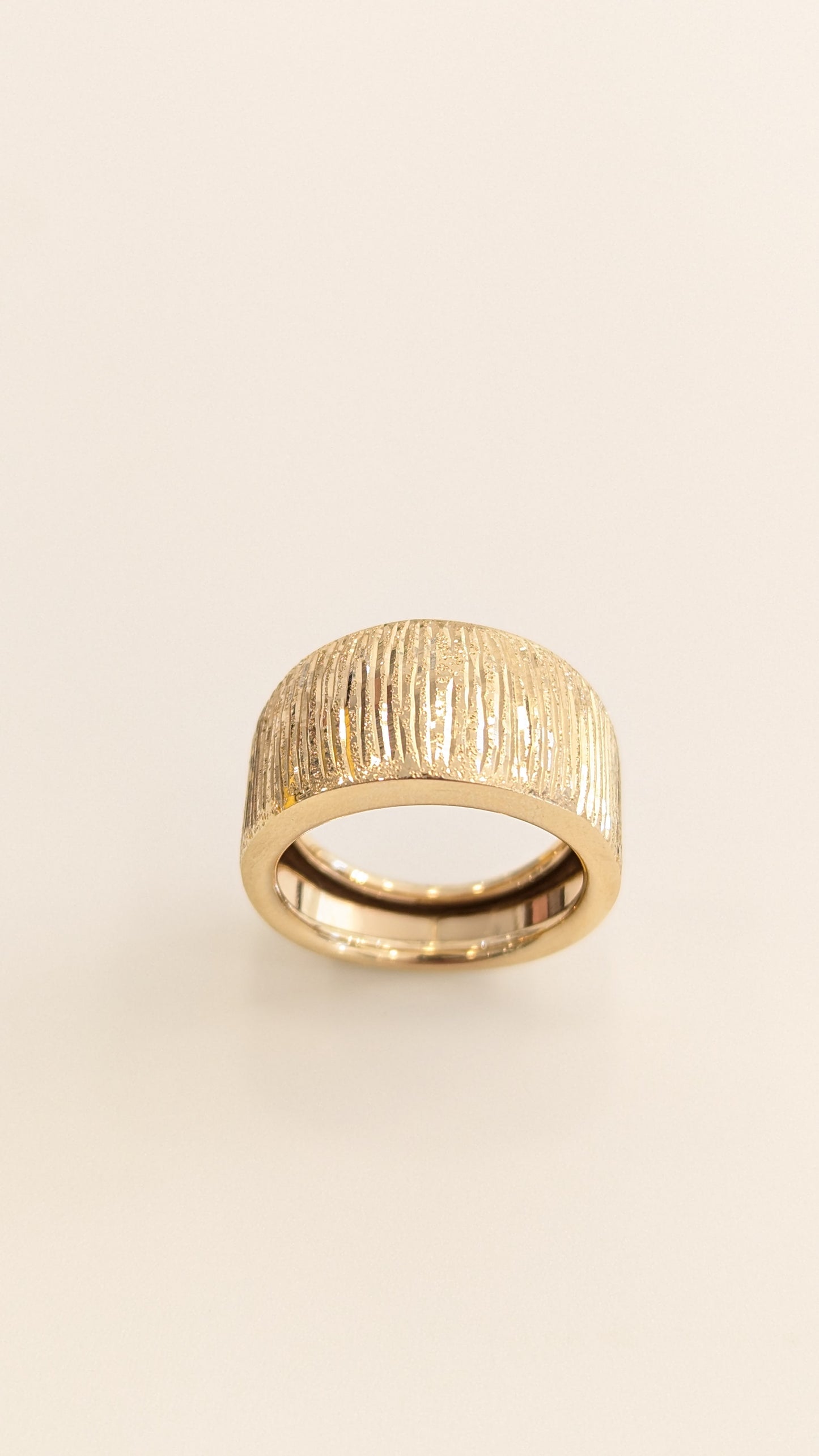 Gold Textured Ring