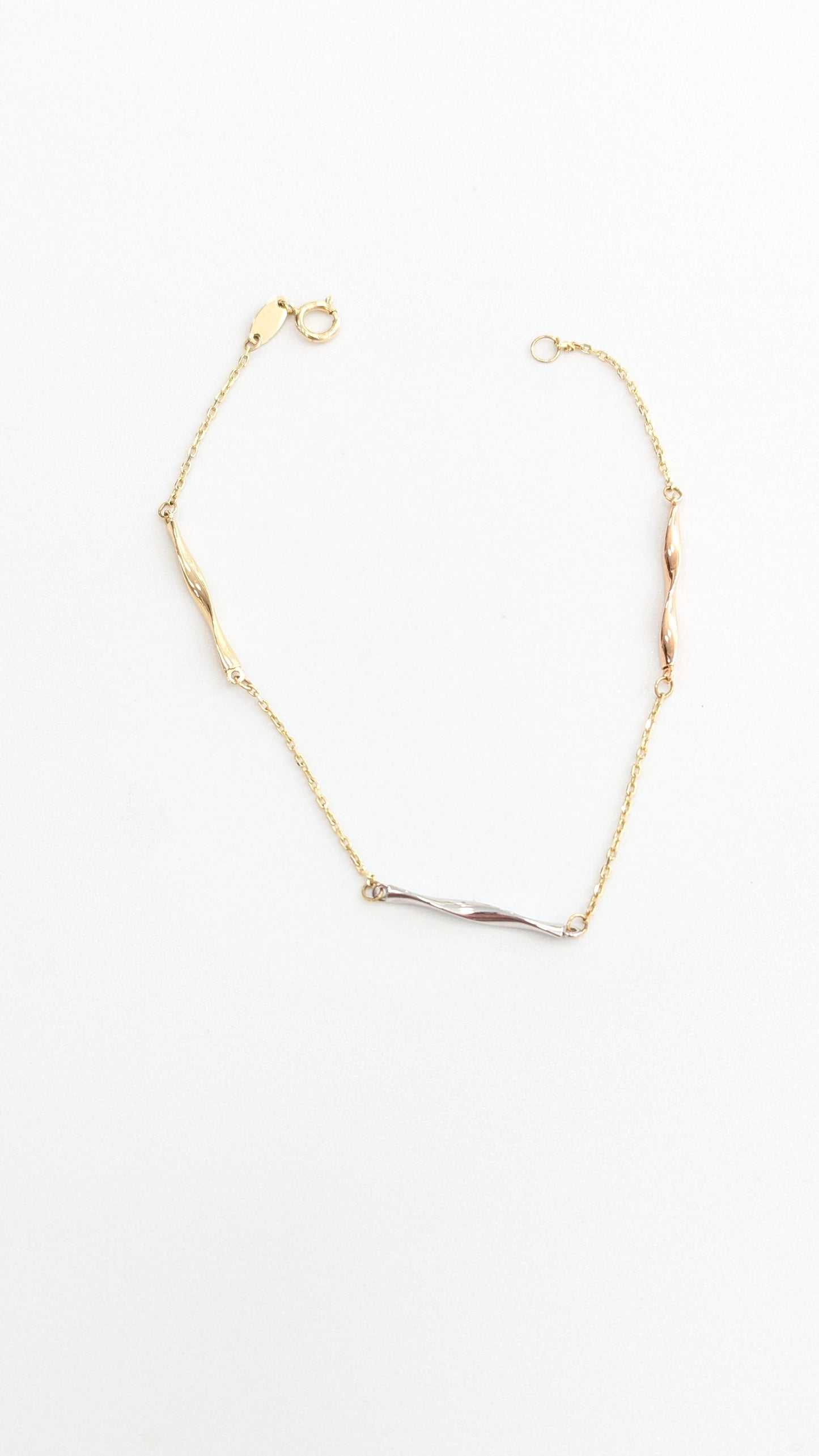 Gold Tricolour Bracelet