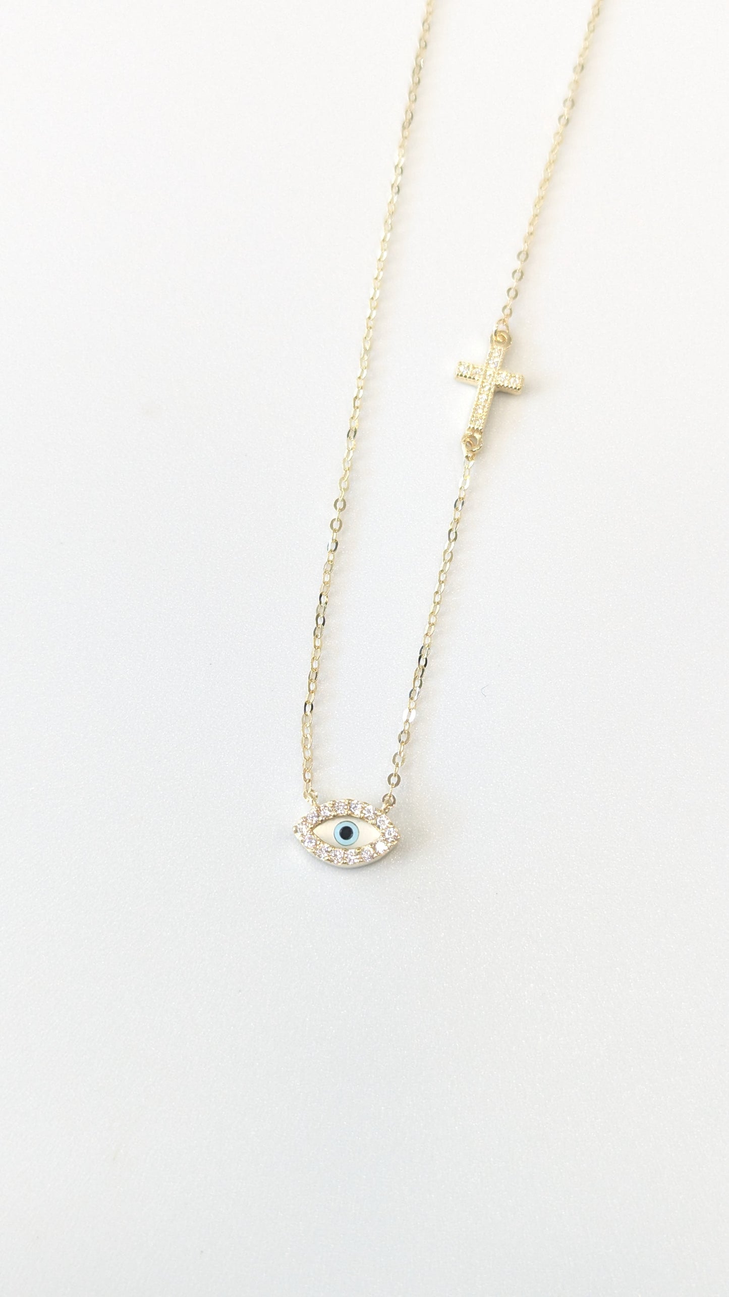 Gold Eye Necklace