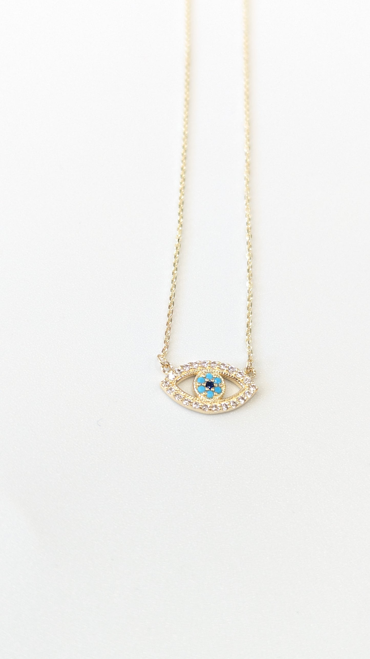 Gold Eye Necklace