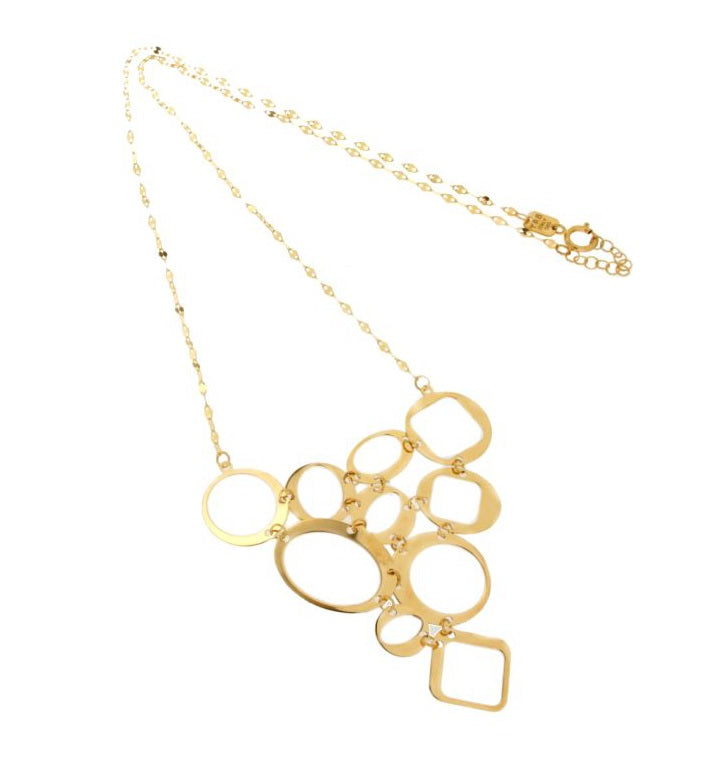 Gold Geometrical Shapes Necklace