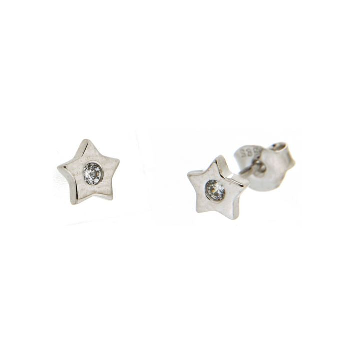 Gold Star Stud Earrings