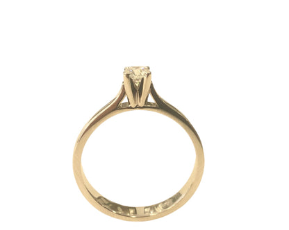 Μονόπετρο διαμάντι GIA 0.22ct Κ18