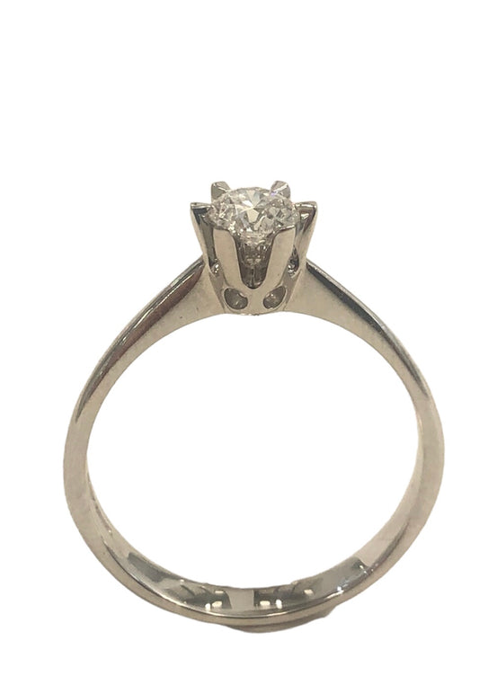 0.34ct GIA Natural Diamond Solitaire Ring