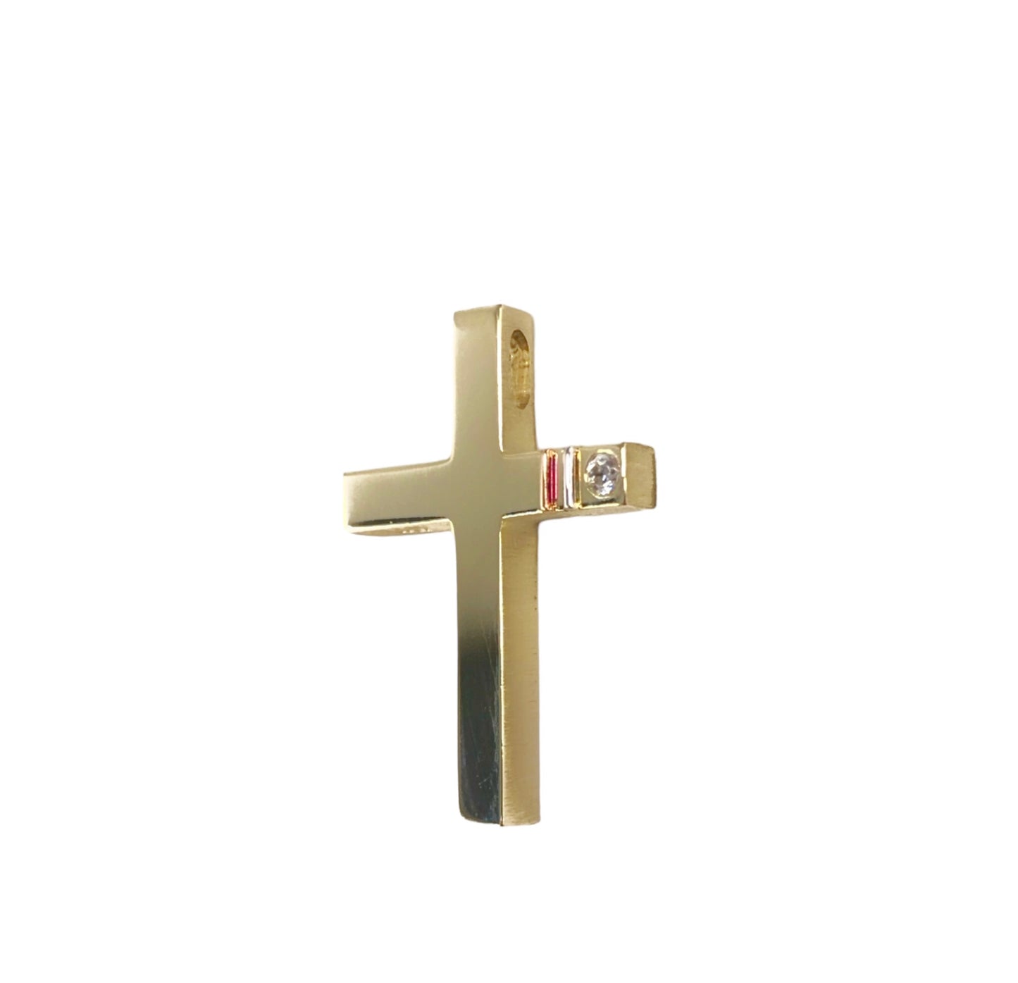 Gold tricolour Triantos cross