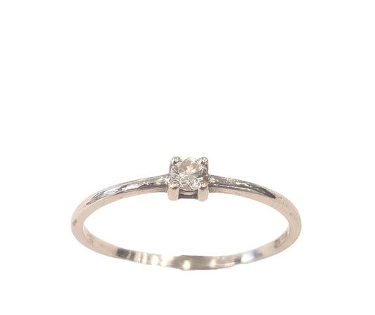 0.10 Natural Diamond Solitaire Ring