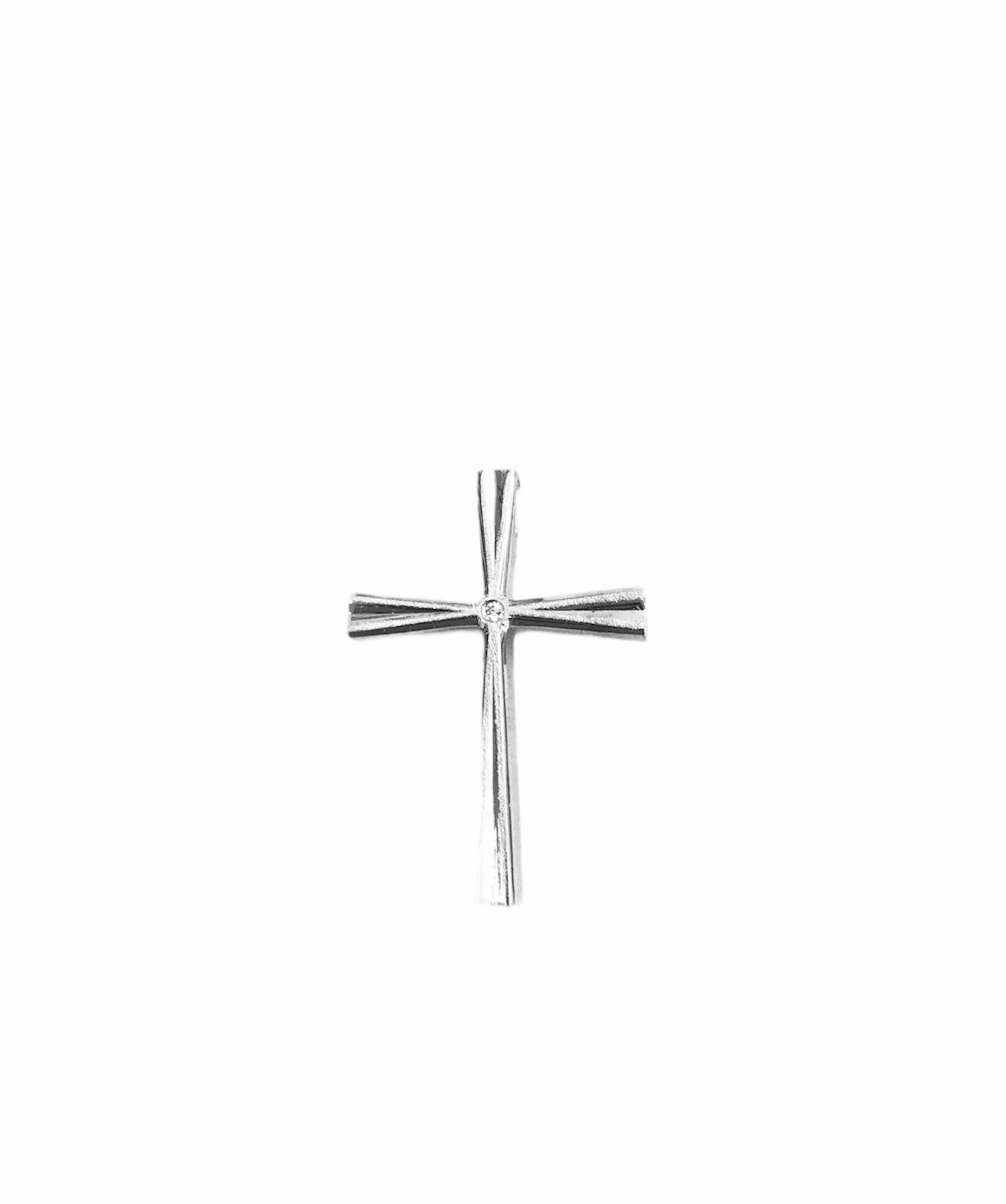 Triantos Double-faced White Gold Cross