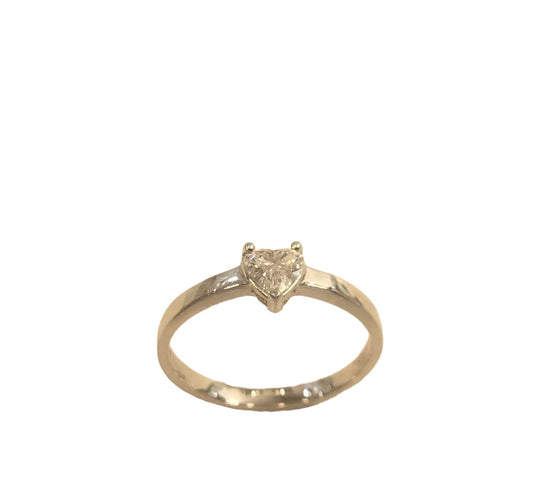 0.28ct Heart Diamond GIA Solitaire Ring