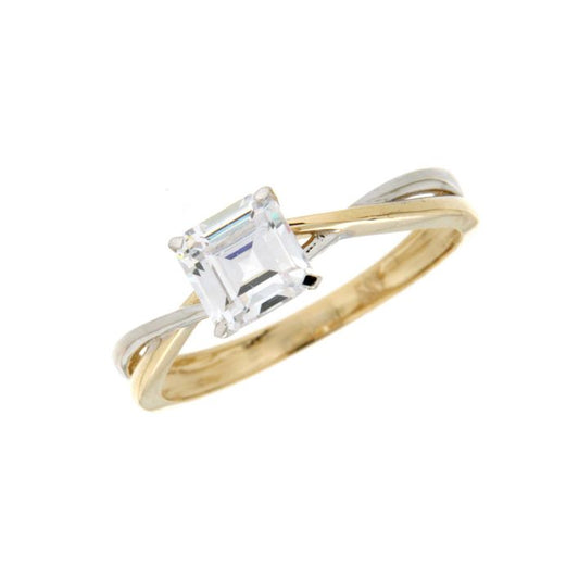 Gold Solitaire Ring