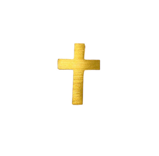 Gold double-face cross