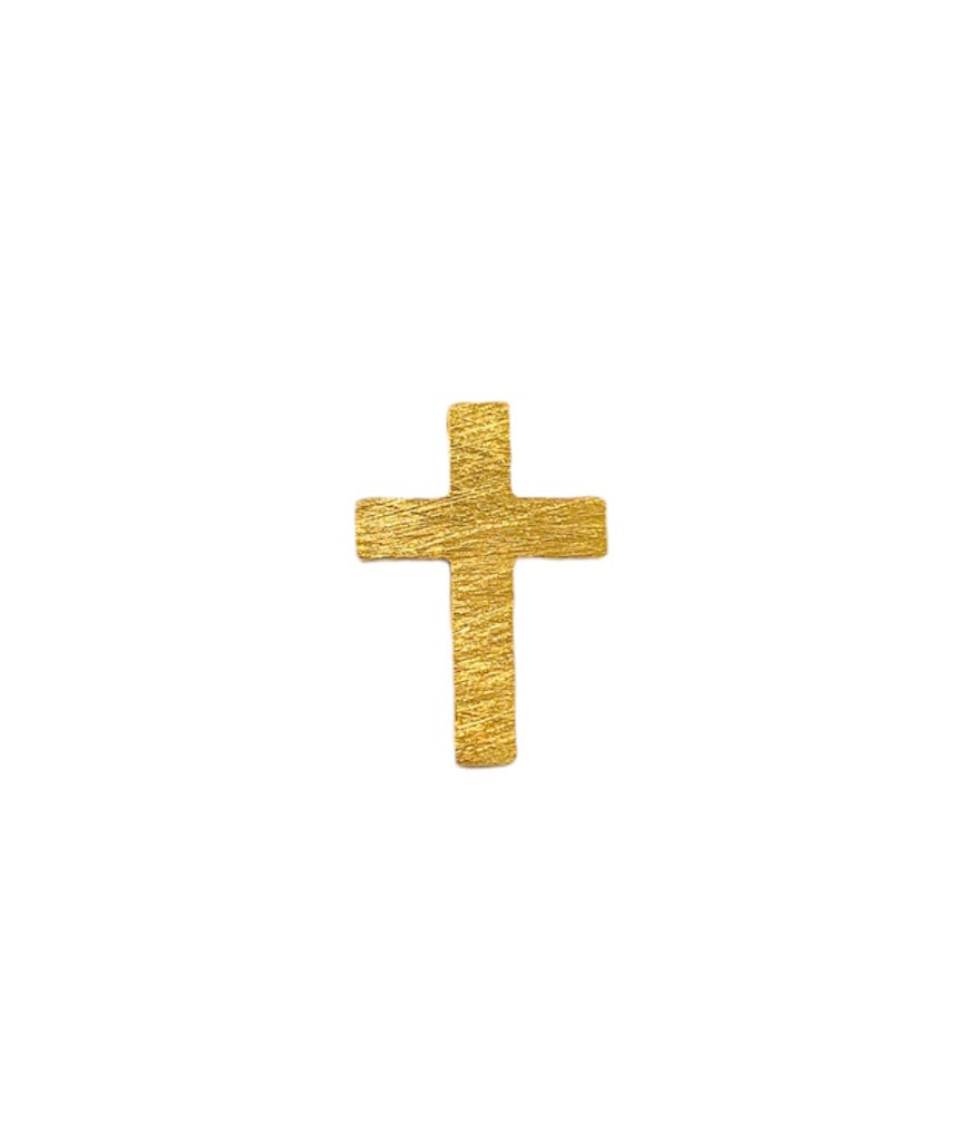 Gold double-face cross