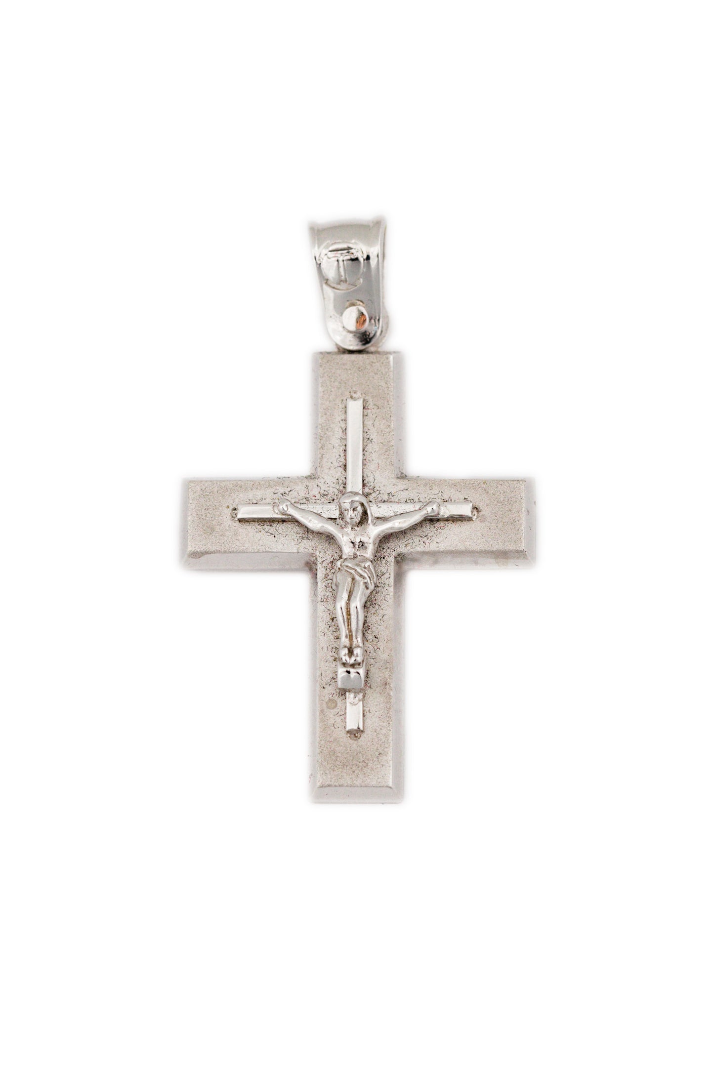 White Gold Crucifix