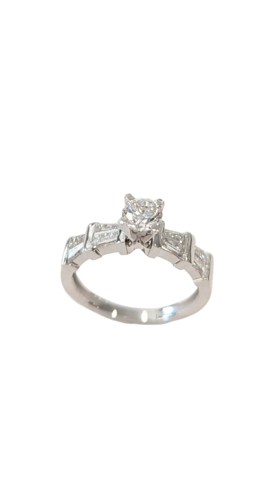 Δαχτυλίδι Φυσικό Διαμάντι GIA 0,60ct Art Deco Κ18
