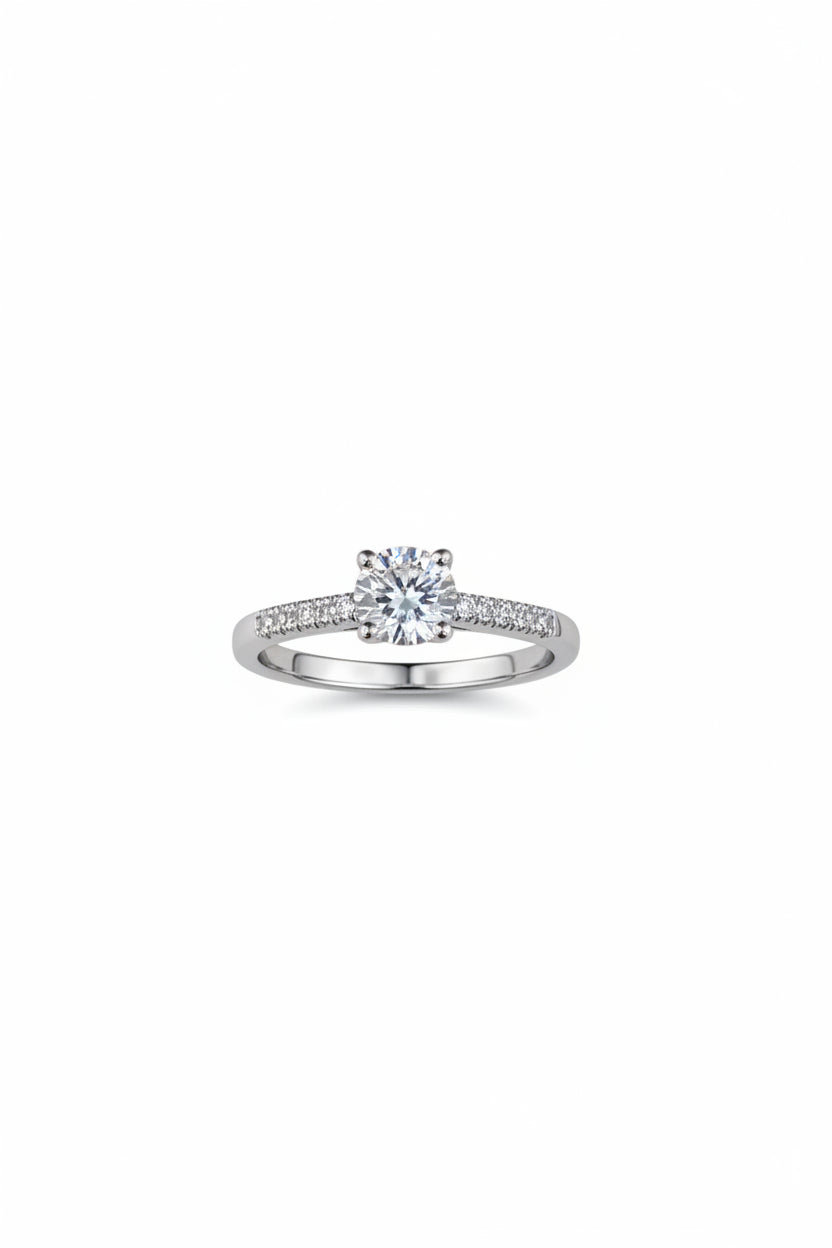 Μονόπετρο άπειρο διαμάντι GIA 0.30ct Κ18