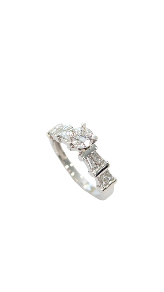 Δαχτυλίδι Φυσικό Διαμάντι GIA 0,60ct Art Deco Κ18