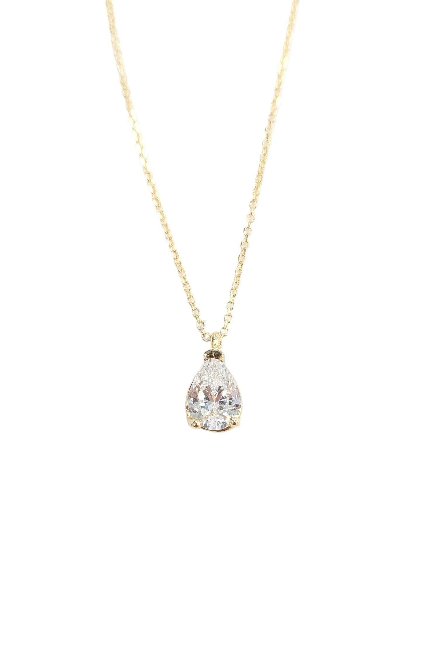 Pear-Shaped Pendant Necklace